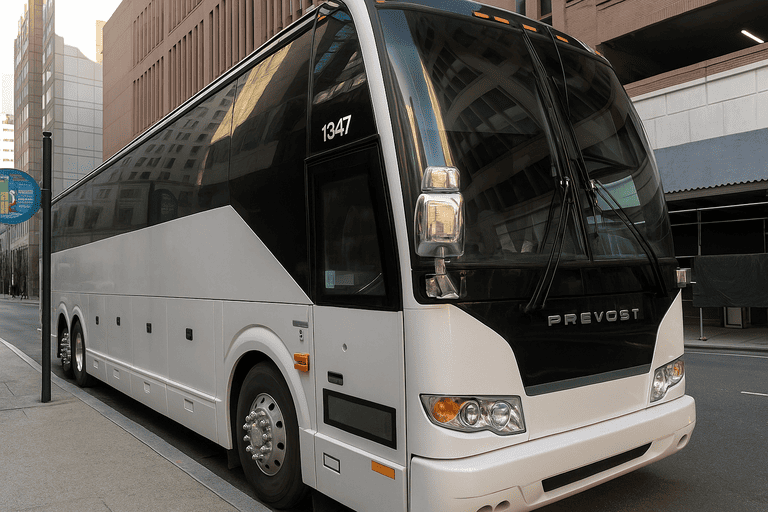 a Loveland Coach Bus Service coach bus