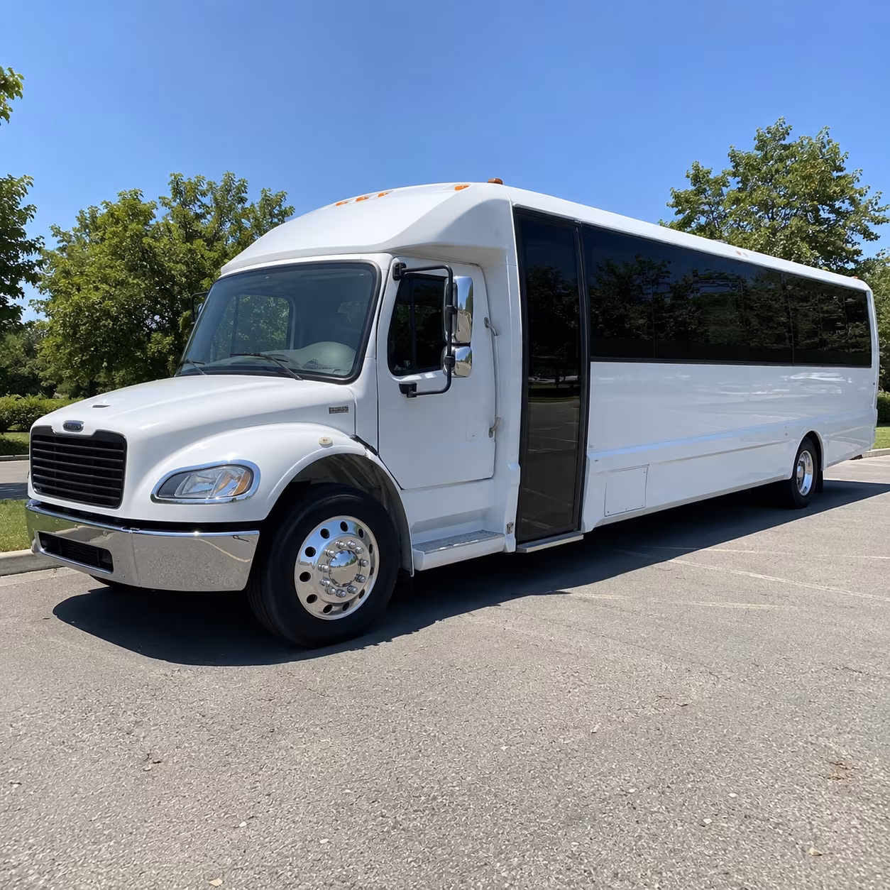 corporate airport transfer buses between loveland and denver international airport