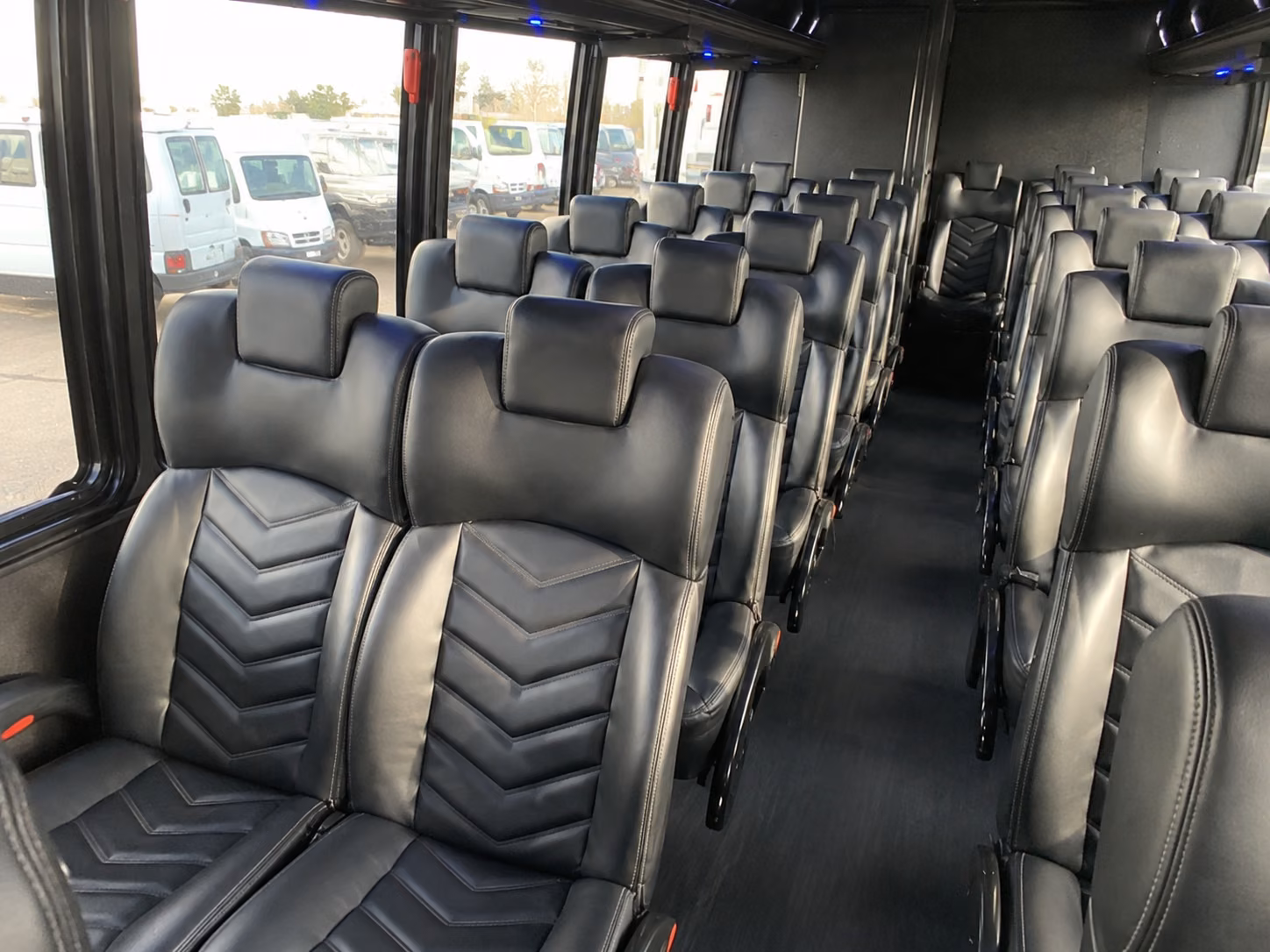 loveland 18 passenger minibus inside