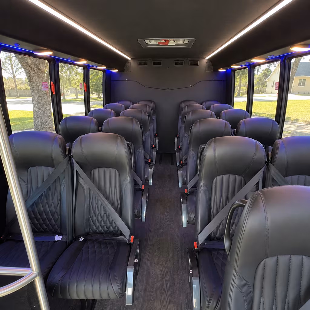 loveland 28 passenger minibus inside