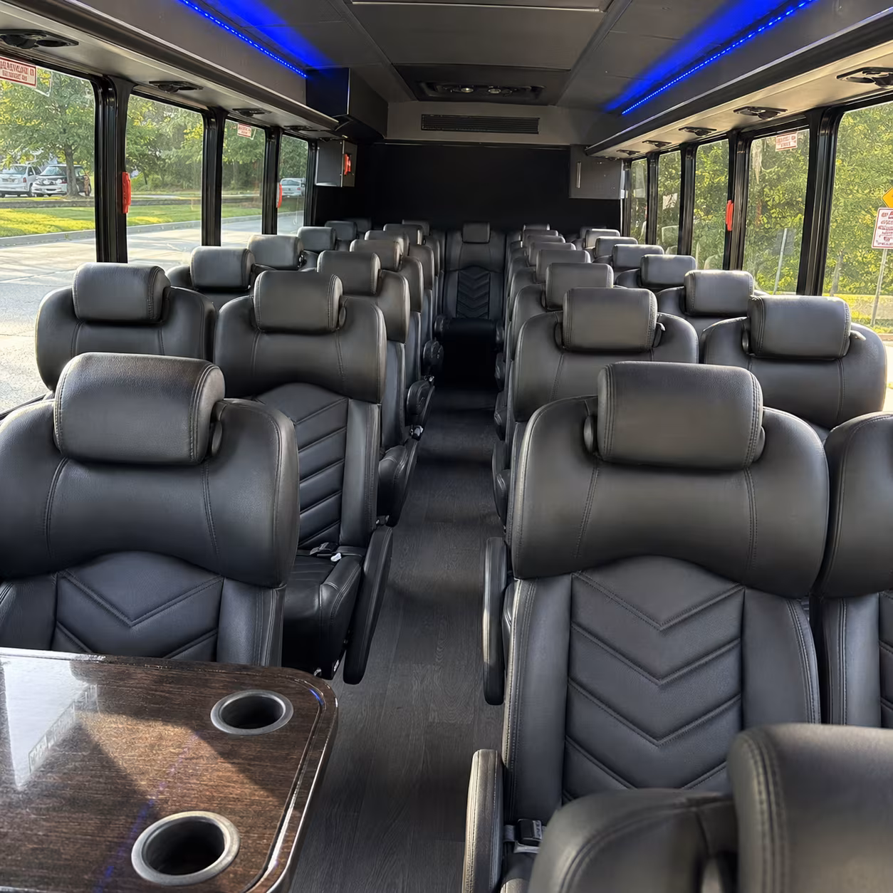 loveland 35 passenger minibus interior