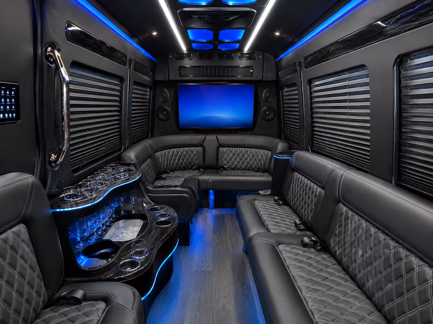 sprinter vans and party buses for birthday wine tours near loveland